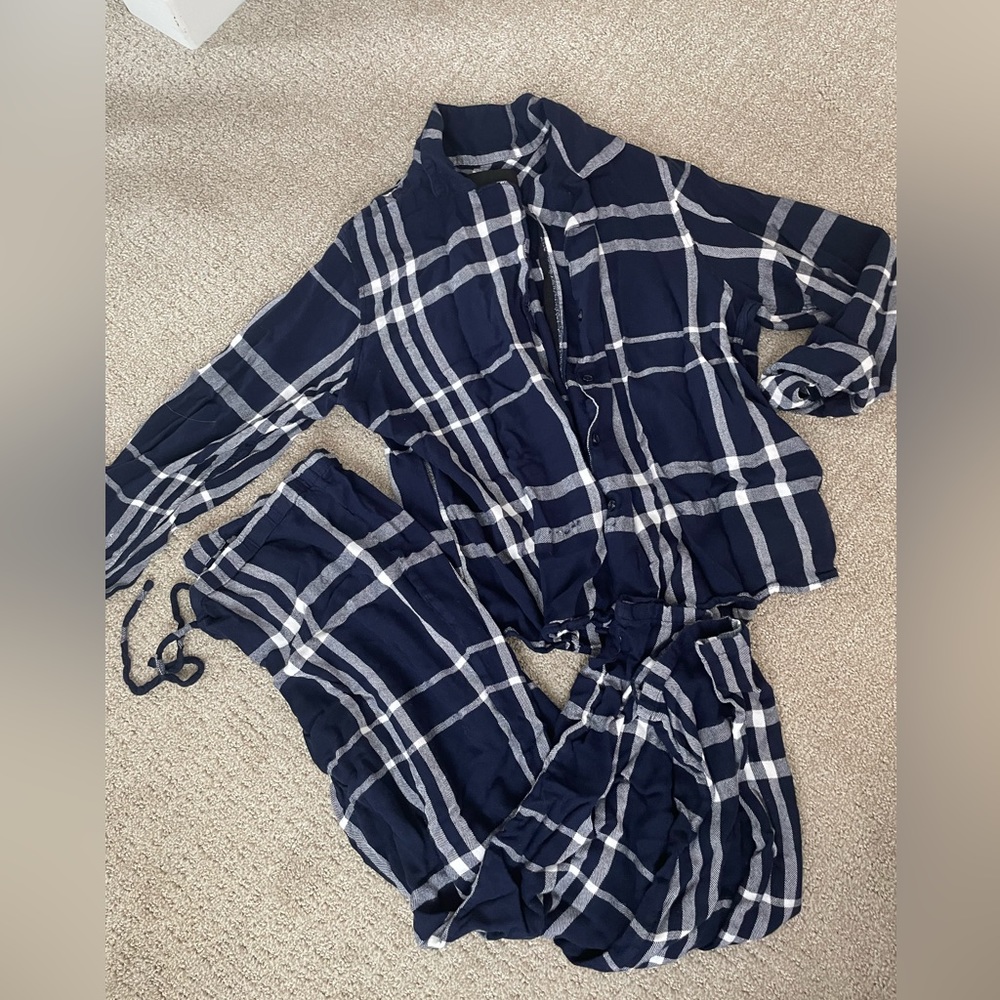 Rails flannel button down pajamas